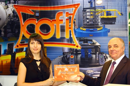Diploma of the company COFI S.p.A. at the exhibition Heat treatment - 2010