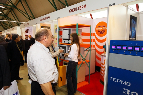 The stand of the company Snol-Term, muffle furnaces, laboratory equipment