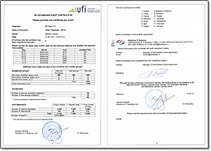 Official audit list of the Heat Treatment - 2013 Exhibition
