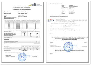 Official audit list of the Heat Treatment - 2013 Exhibition